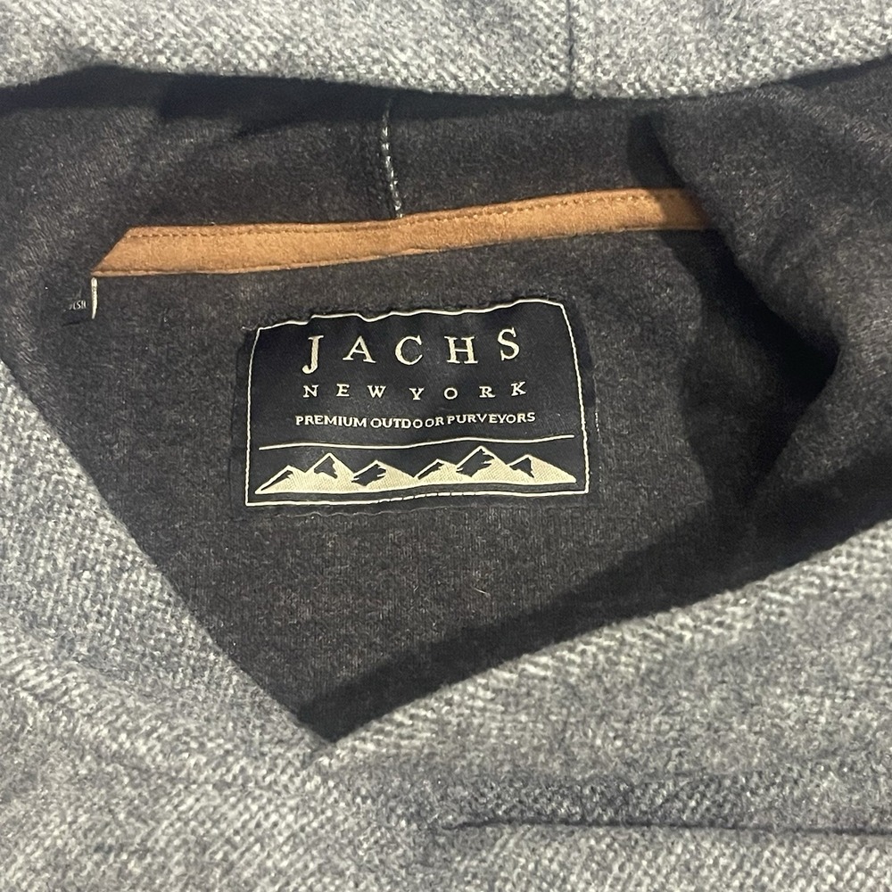 JACHS New York - Soft Wool Blend Pullover Gray Hoodie Mens Large - Picture 2 of 8